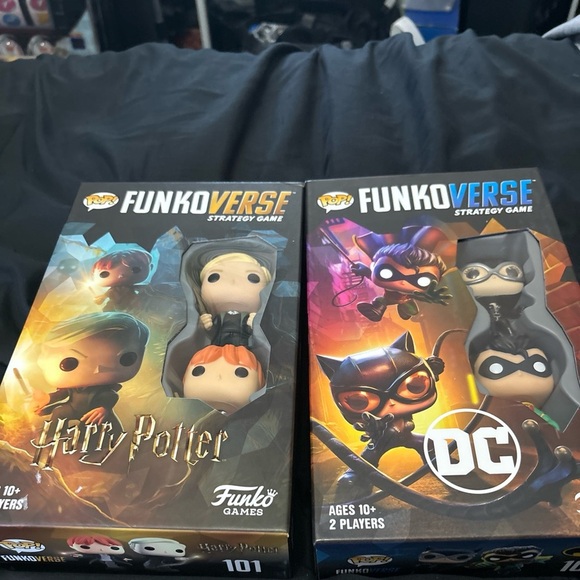 LOT OF 2 Harry Potter & DC Pop Funkoverse Strategy Game #101 NEW IN BOX